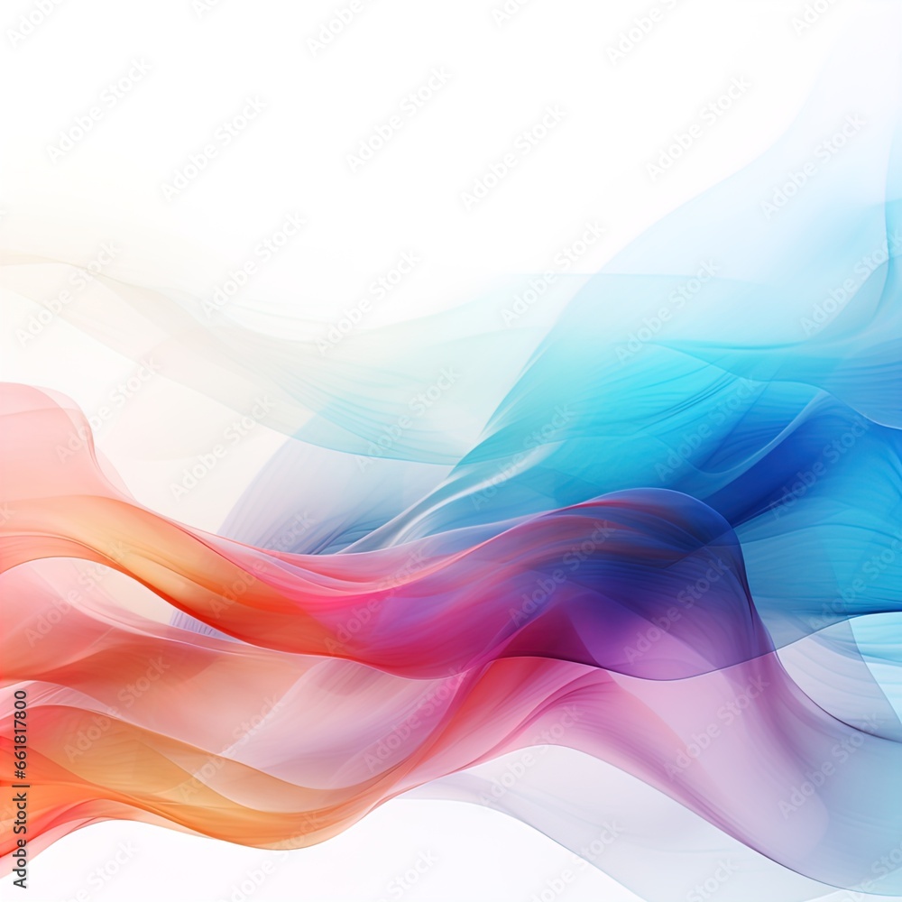 Abstract art that uses flowing lines and colors to create a dynamic ...