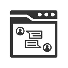 Sticker - Website chat interface icon