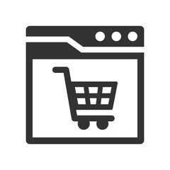 Wall Mural - E commerce site interface icon