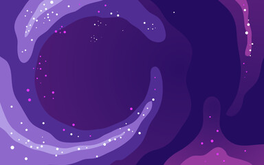 Wall Mural - vector space background . cute flat style template with stars in outer space