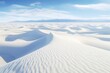 white sand dunes, Generative AI