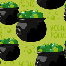 Hocus Pocus Spooky Witches Cauldron