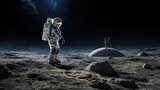 Fototapeta Kosmos - Astronaut on Moon  