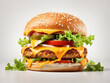 © MD Robiul Islam - Fresh tasty burger isolated on whites background