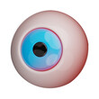 © layBilge - premium red eye hallowen icon  3d rendering on isolated backround