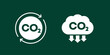 © nexusby - carbon offset and co2 gas reduction icons