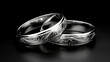 This close-up view of wedding rings is a versatile marketing asset suitable for jewelry and wedding-related product promotions.