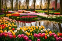 Tulips In The Park