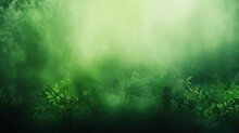 Abstract Blur Green Foliage And Beauty Natural Leaf Background. AI Generated Image