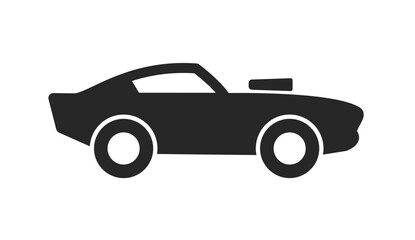 Wall Mural - simple muscle car silhouette icon