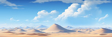 Abstract Desert With Blue Sky Desert Background Desert With Sky Background Desert Dunes Background Desert Landscape Background Desert Landscape Wallpaper Desert Banner