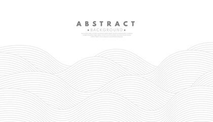 White water wave line pattern background. Japanese style concept. Simple design. Vector illustration.
