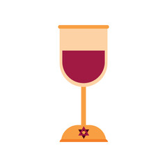 Poster - wine glass design