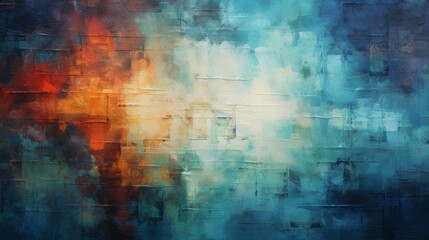 Wall Mural - an exquisite, painterly abstract background with rich colors and textures.