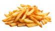 Potato fries on transparent background