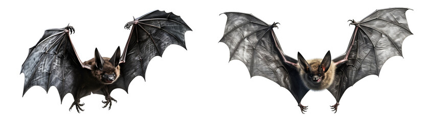 Wall Mural - collection of black, halloween, spooky, scary, black magic, flying Bat. 