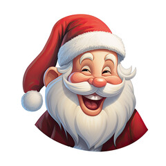 Wall Mural - Cool Happy Smiling Santa Claus Sticker