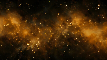 Wall Mural - golden glitter with dark background