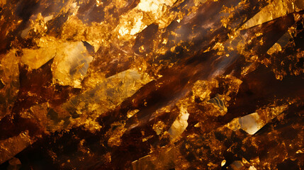 Wall Mural - dark texture with golden powder