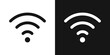 Signal icon set. wireless wifi network vector symbol. wi fi icon.