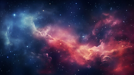 Wall Mural - cosmic galaxy space dust universe with nebula and shining stars. beautiful colorful clouds at night 