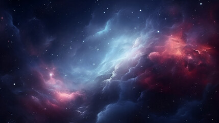 Wall Mural - cosmic galaxy space dust universe with nebula and shining stars. beautiful colorful clouds at night 