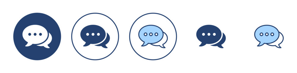 Sticker - Chat icon vector. speech bubble sign and symbol. comment icon. message