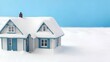 ミニチュア モデル、雪が積もった家、大雪｜miniature model. A house covered in snow. heavy snow. Generative AI