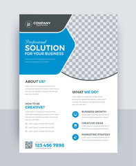 Wall Mural - professional business flyer design, simple corporate leaflet flier design