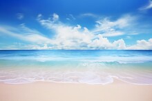 Closeup Beach Wave Coming Shore Transparent Background Dreamy Soft Floating Sky Screen Deep Blissful Standing Shallow Dredged Seabed