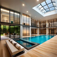 Sticker - modern swimming pool