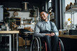 a friendly discussion in office room, Empowering Diversity: Celebrating Workplace Inclusion with Candid Images of Employees on International Day of Persons with Disabilities.