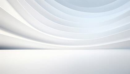Wall Mural - 3d white interior background