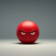 © VisionCraft - 3d anger face cartoon character, Angry face smiley, Icon for Angry face, 3d anger expression
