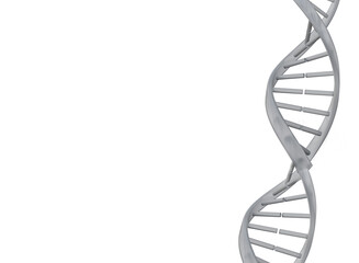 Digital png illustration of gray dna chain on transparent background