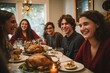 © Image Bank - thanksgiving celebration with friends and family, Generative AI
