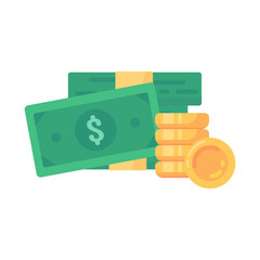 cash icon green dollar bill Paper money is used to purchase goods and services.