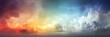 © sam - Abstract weather background with colourful clouds panorama