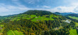 Die herbstliche Bolgenach-Schlucht bei Krumbach im Vorderen Bregenzerwald von oben