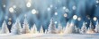 Chrsitmas decorative background with snow and pine tree