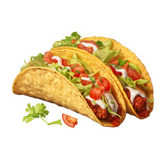 taco isolated on a transparent background PNG