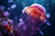 jellyfish in aquarium AI Generated