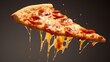 © Cloudyew - A pizza slice caught in mid-air toss