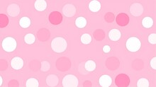 A Polka Dot Pink Background For A Playful Theme