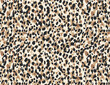© Silvia - Vector leopard animal print seamless pattern hand drawn illustration