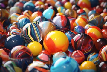 colorful marbles texture background. generative ai