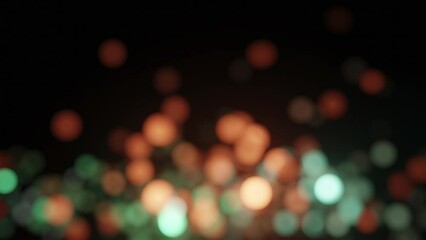 Wall Mural - Subtle Flickering Twinkling Bokeh Christmas City Lights Background Loop
