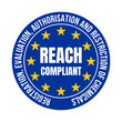 REACH compliant registration evaluation authorisation and restriction of chemicals symbol icon