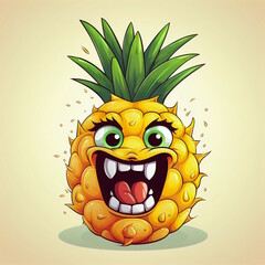 Tropical Pineapple Vector