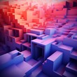 © Mykhaylo - dark colors 3d volume background